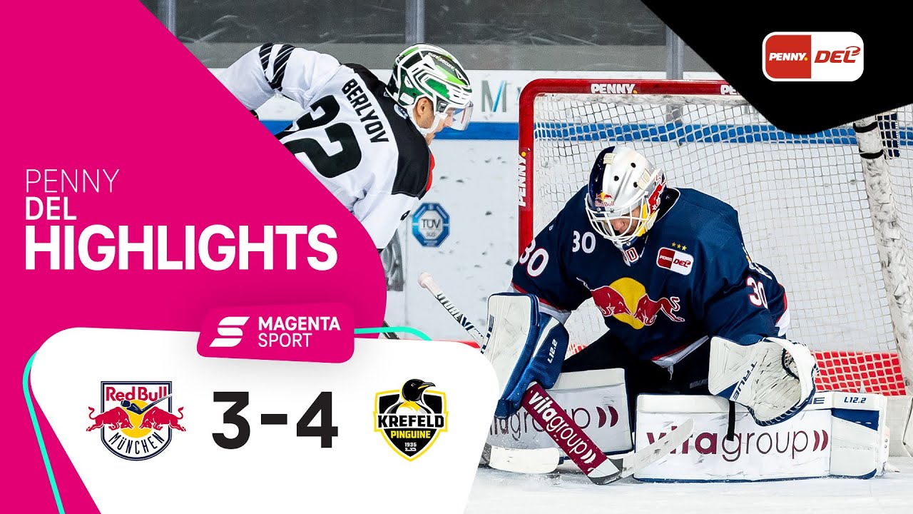 EHC Red Bull München - Krefeld Pinguine | 25. Spieltag, 2021/2022 | MAGENTA SPORT
