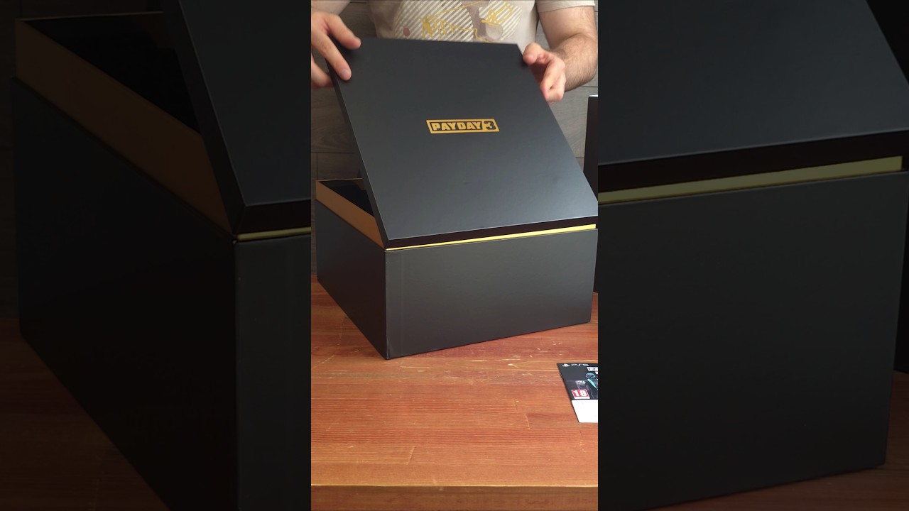 Распаковка премиальной коллекционки PS5 - Pay Day 3 Collectors Edition