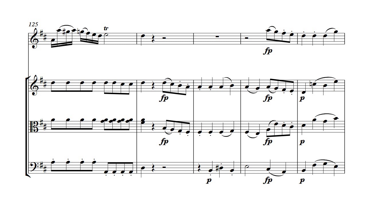 Mozart Flute Quartet in D with accompaniment