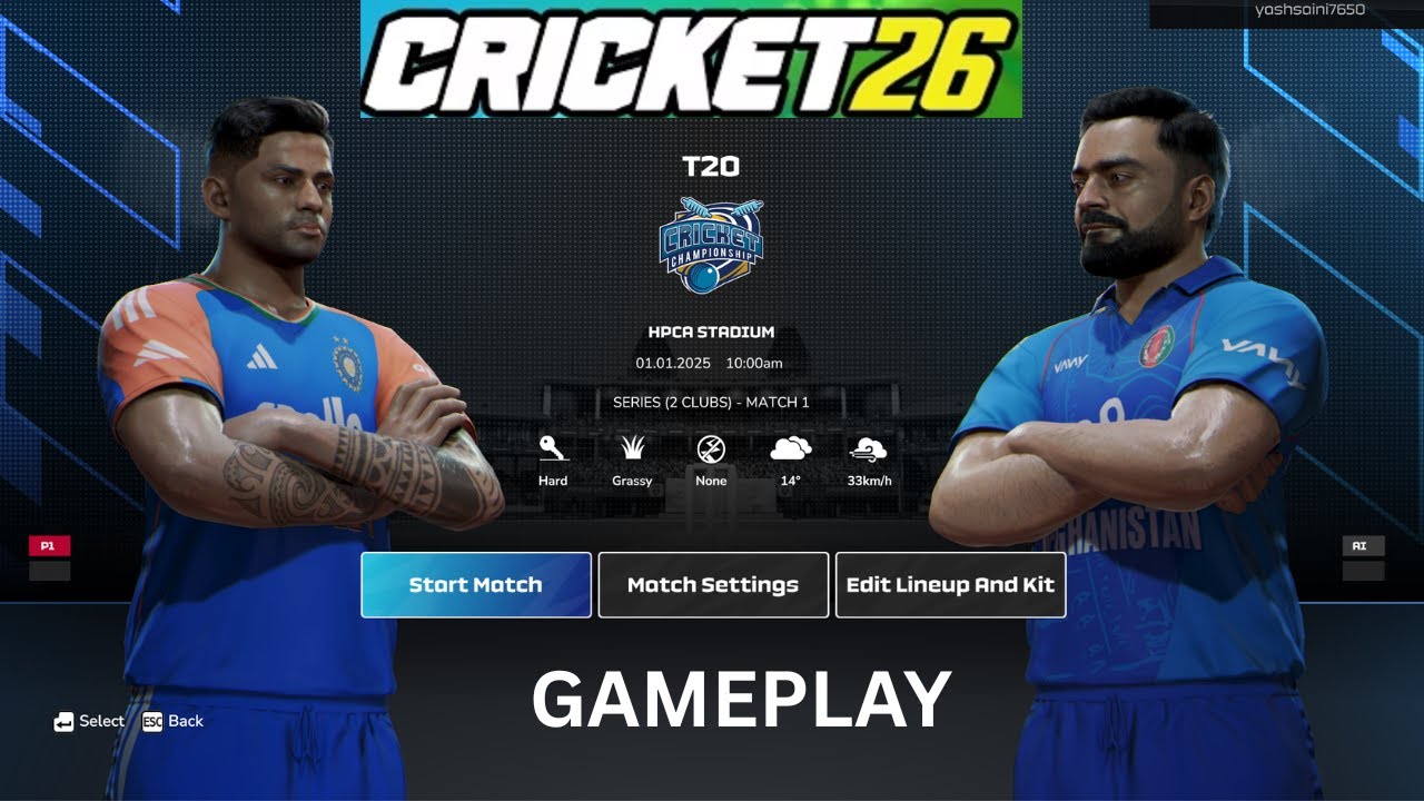 INDIA VS AFGHANISTAN IN CRICKET 26 [HARDEST DIFFICULTY] #shorts #cricket