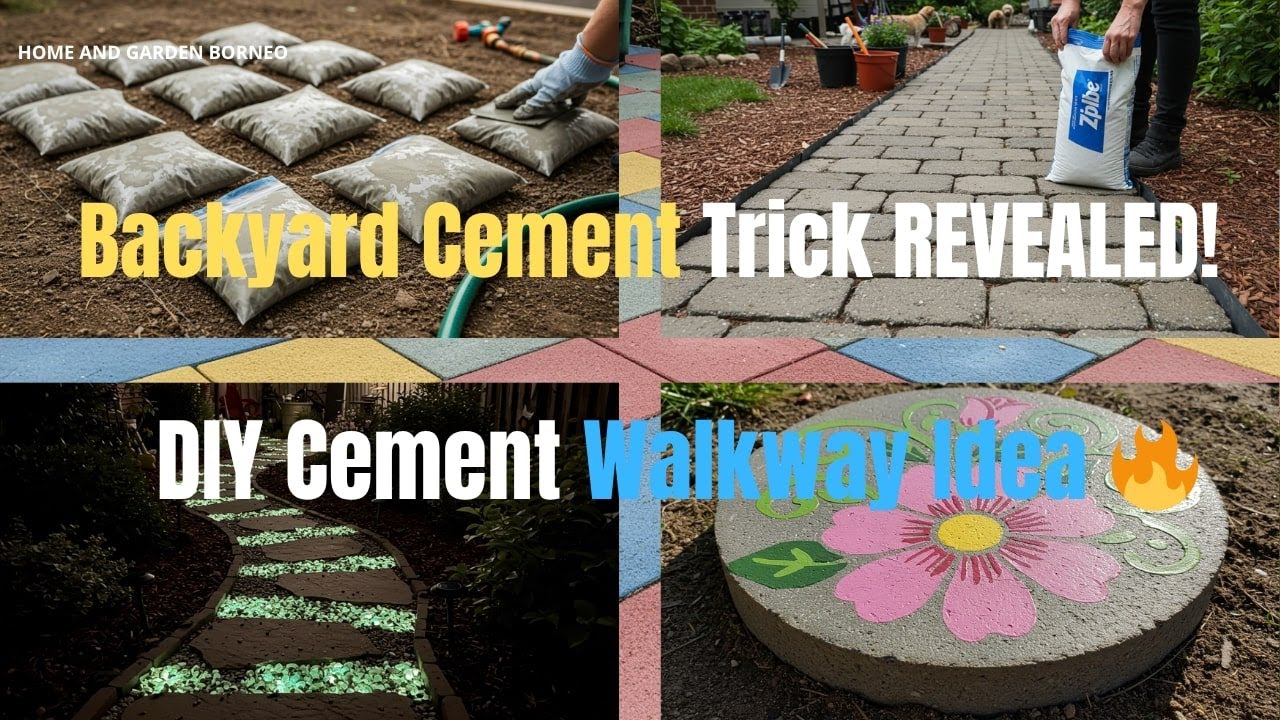 🧱 DIY Cement Hack: Why He Laid Ziploc Bags in His Backyard Will Blow Your Mind!