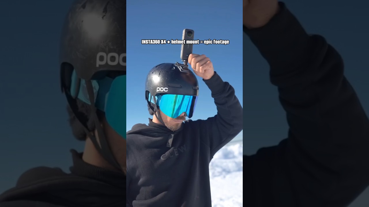Best POV set up for snowboarding!📷 shot on @insta360 X4 #snowboarding #wintersports