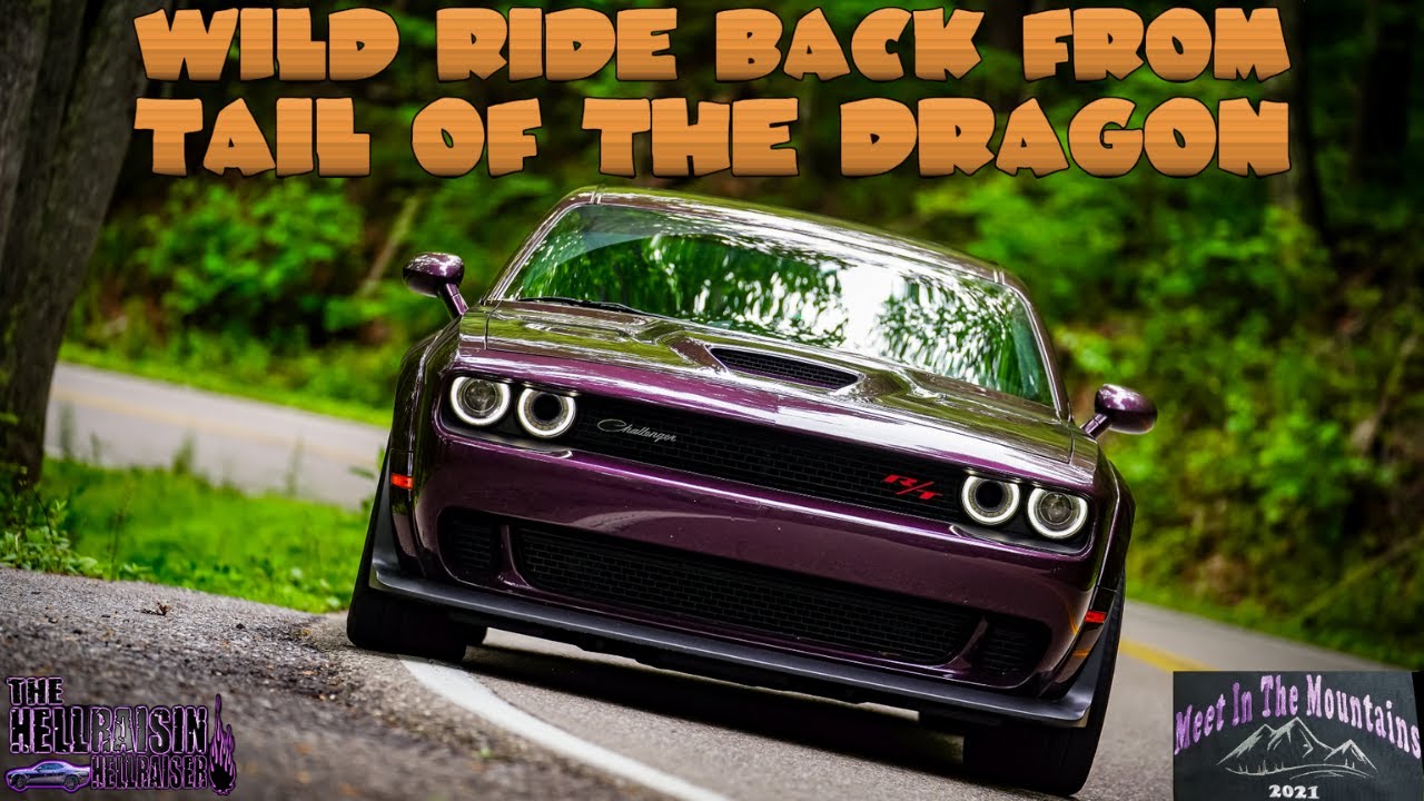 Challenger Scat Pack Widebody Wild Ride Back From Tail Of The Dragon At Mopar Meet in The Mountains!