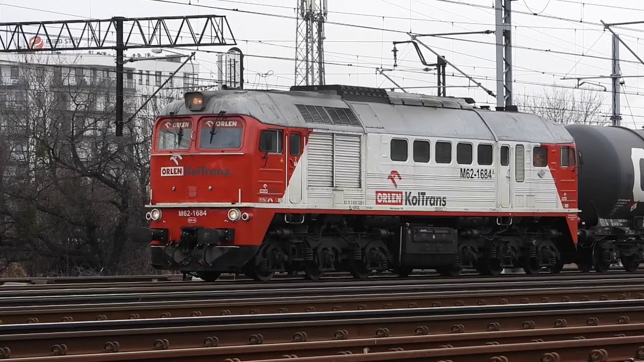 M62-1684 ORLEN KolTrans odgłos pracy silnika postój Gdańsk Wrzeszcz