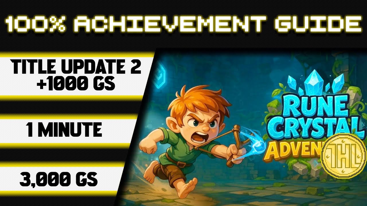 Прохождение игры Rune Crystal: Adventure Title Update 2 на 100% * 1000 GS за 1 минуту *