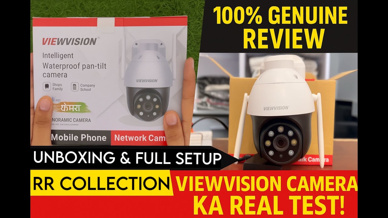 ViewVision 📷3MP 360° Waterproof Camera 🔥 | Full Setup, Live Test & Review | Best CCTV for Shop/Home