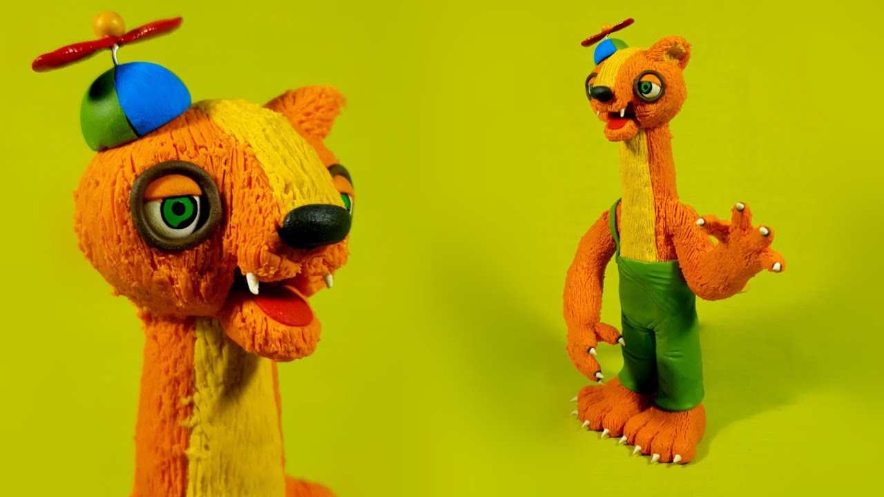WILLY' THE WEASEL😱😱(WILLY'S WONDERLAND MOVIE) PLASTILINA✔✔✔ PORCELANA✔✔ POLYMER CLAY✔