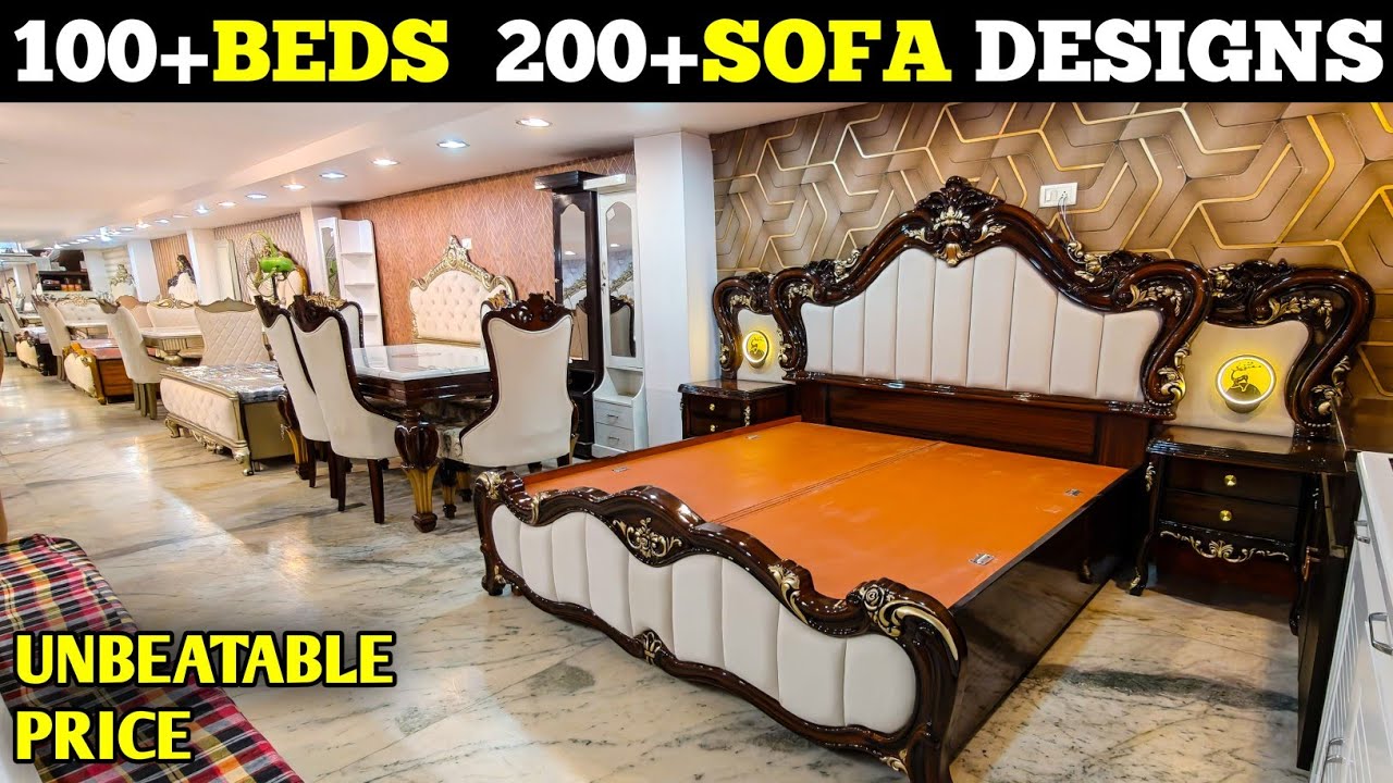Designer Beds Sofa Sets Dinning Tables on Mega Furniture Sale in 2025 in Hari Nagar Furniture Market
