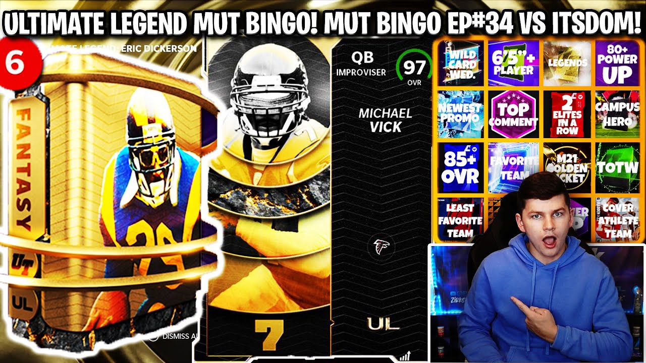 ULTIMATE LEGEND MUT BINGO! MUT BINGO EPISODE 34 VS ITSDOM! | MADDEN 22 ULTIMATE TEAM
