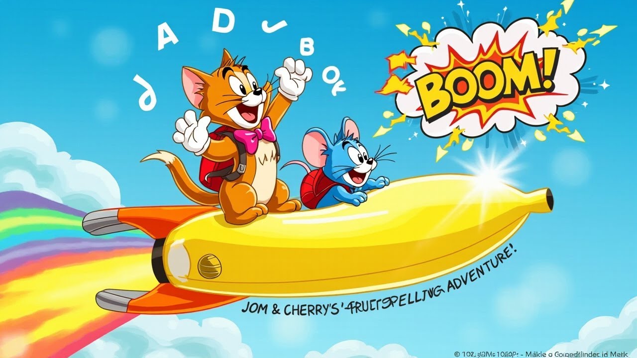 Fruit Spelling Song!& 🍓🍌 Jom & Cherry’s Fruit Spelling Adventure! 🍍🍎