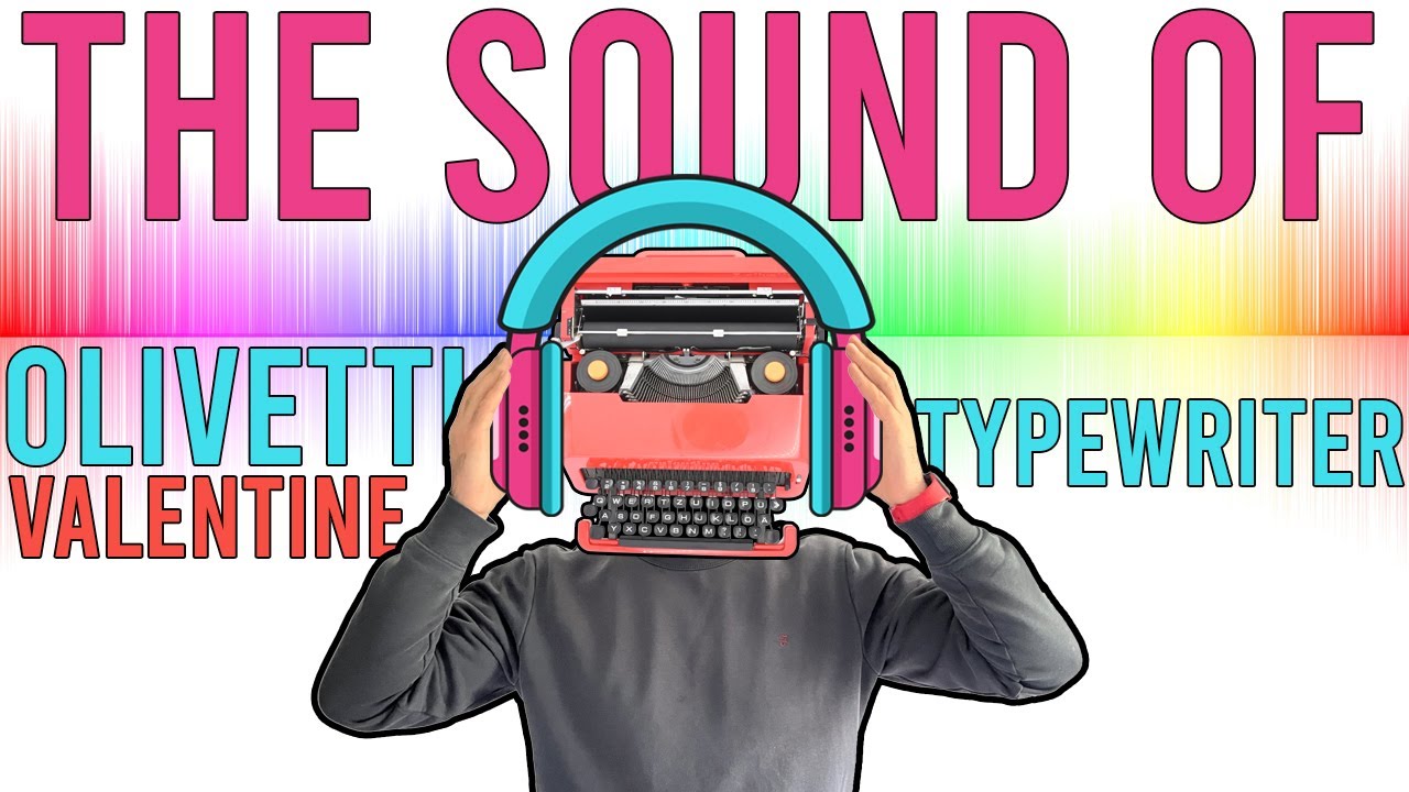Typewriter sound | How does an Olivetti Valentine typewriter sounds like? ASMR typing.