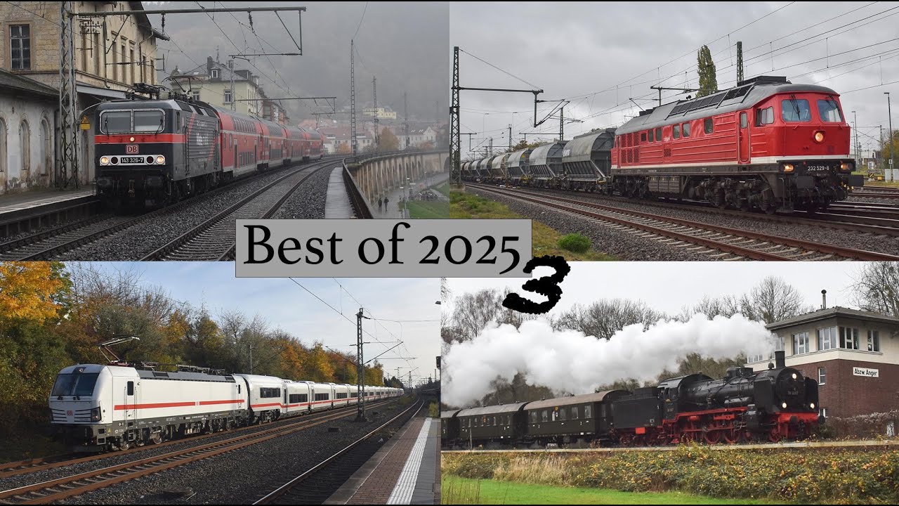 Trainspotting Highlights 2025 (3/3 - October - December) Eisenbahn Jahresrückblick 2025