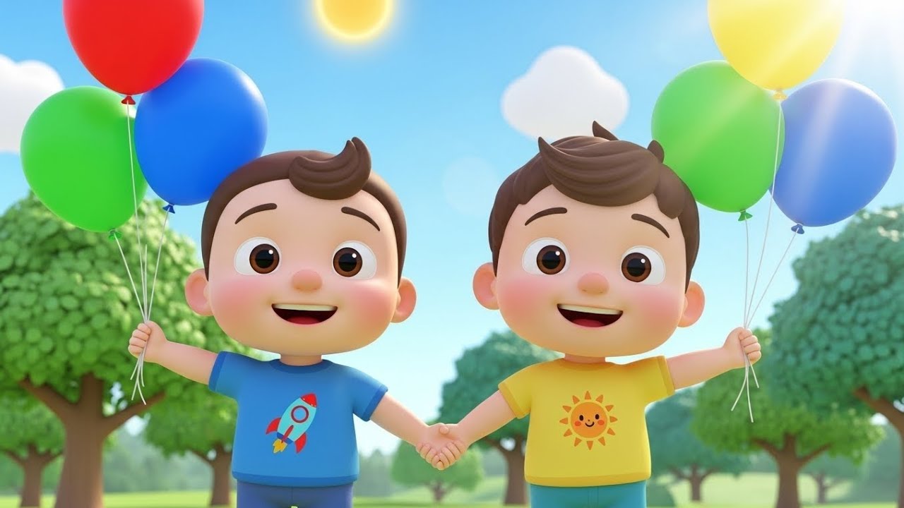 🌈 Two Little Friends – Fun & Learning 3D Kids Poem 🌈