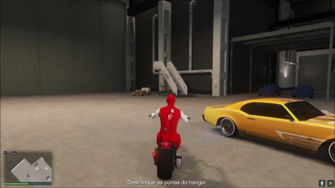 GTA V como destrancar as portas do Hangar miss&atilde;o do Franklin