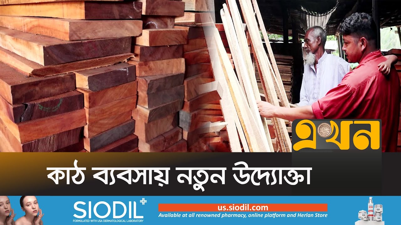 নওগাঁয় ৩০ কোটি টাকার কাঠের বাজার | Wood Market | Nagaon News | Ekhon TV