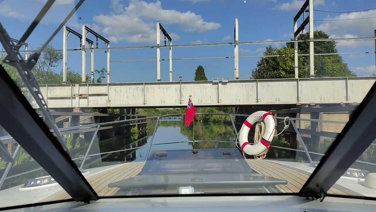 Going Under Trowse Swing Bridge Norwich Southern Norfolk Broads