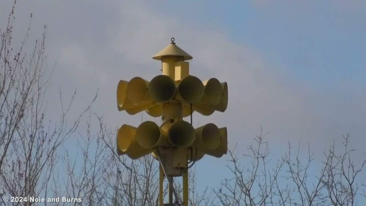 Waterville, OH Federal Signal 3T22 Statewide Tornado Drill - 3/20/24
