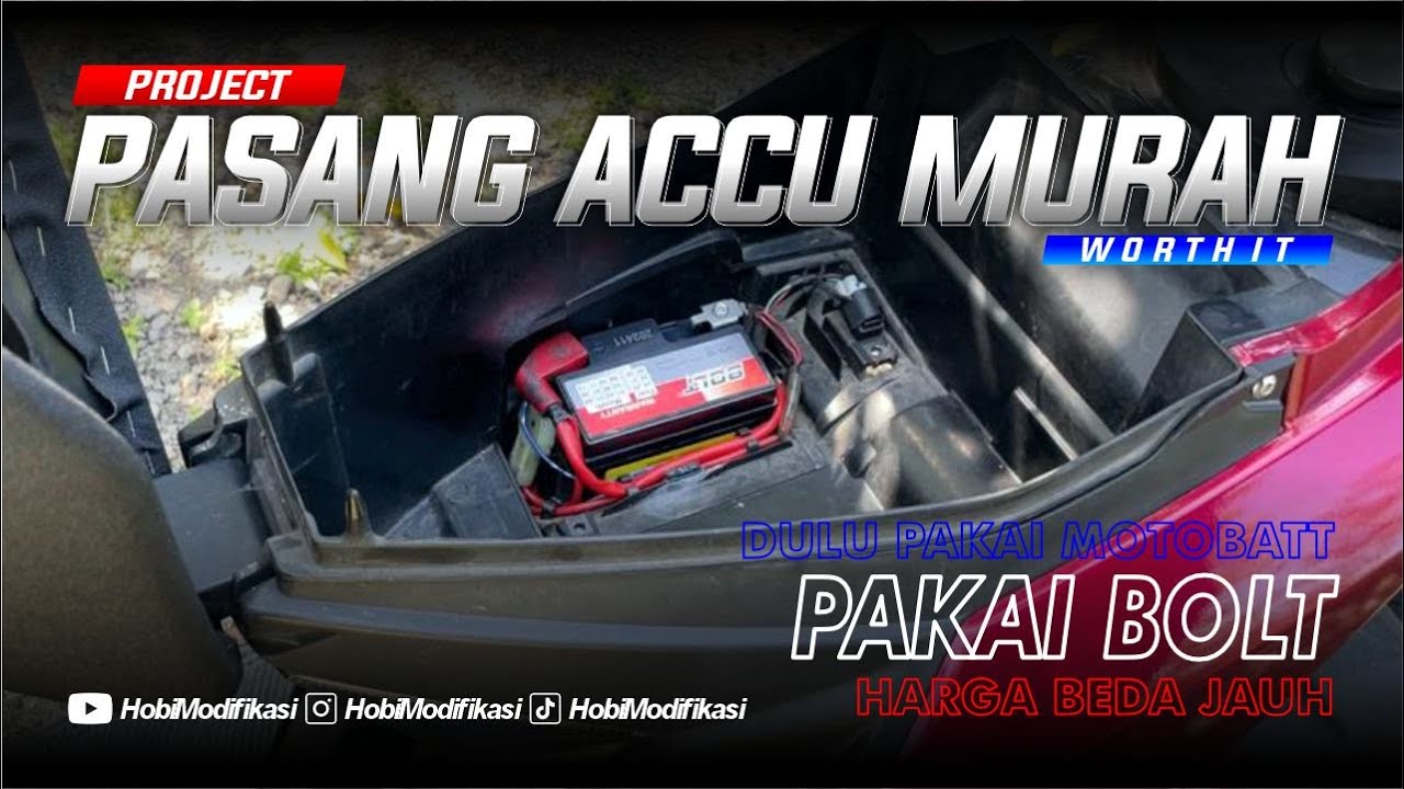 PROJECT ‼️ Pasang Accu Murah di Mio M3 ‼️ 