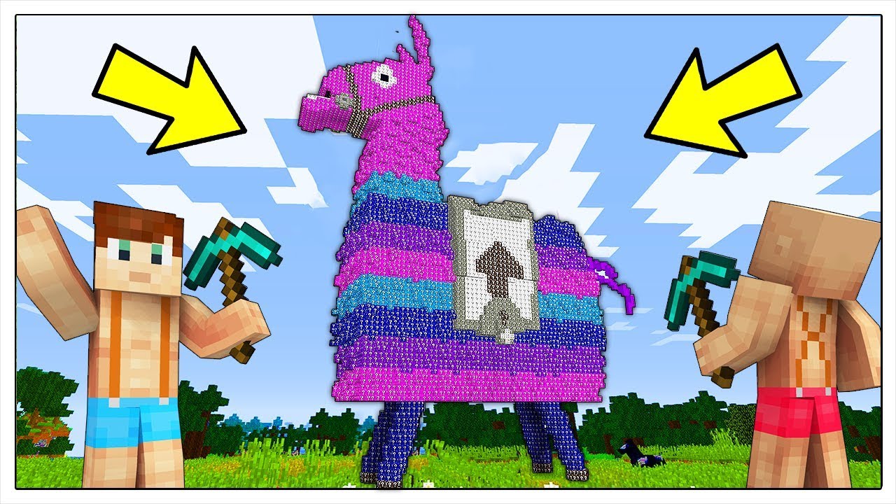 NON ROMPERE IL LAMA DI LUCKY BLOCK DI FORTNITE! - Minecraft ITA