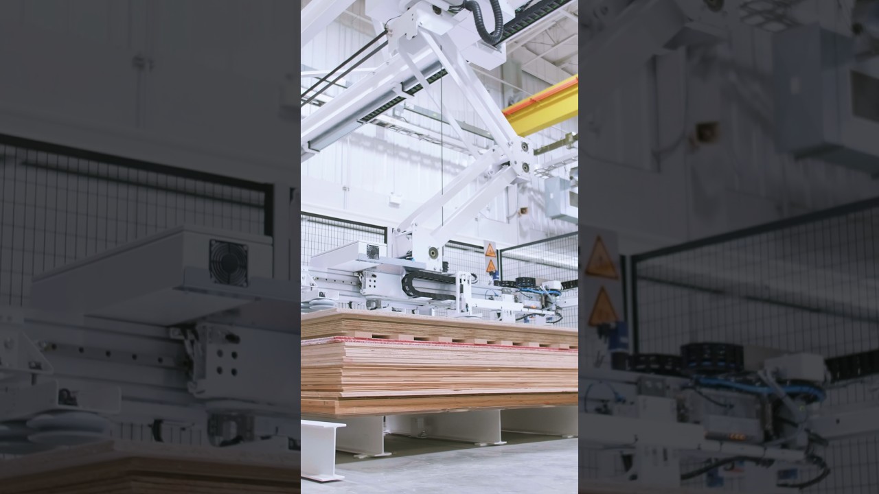 HOMAG STORETEQ Overview: Panel Storage and Retrieval System #manufacturing #woodworking #homag