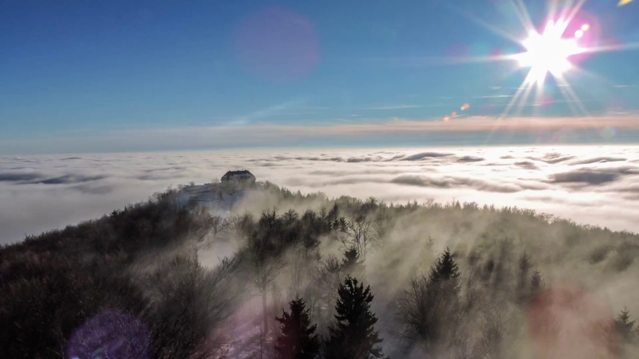 Lužické hory - Hvozd ( Hochwald ) Timelapse inverze