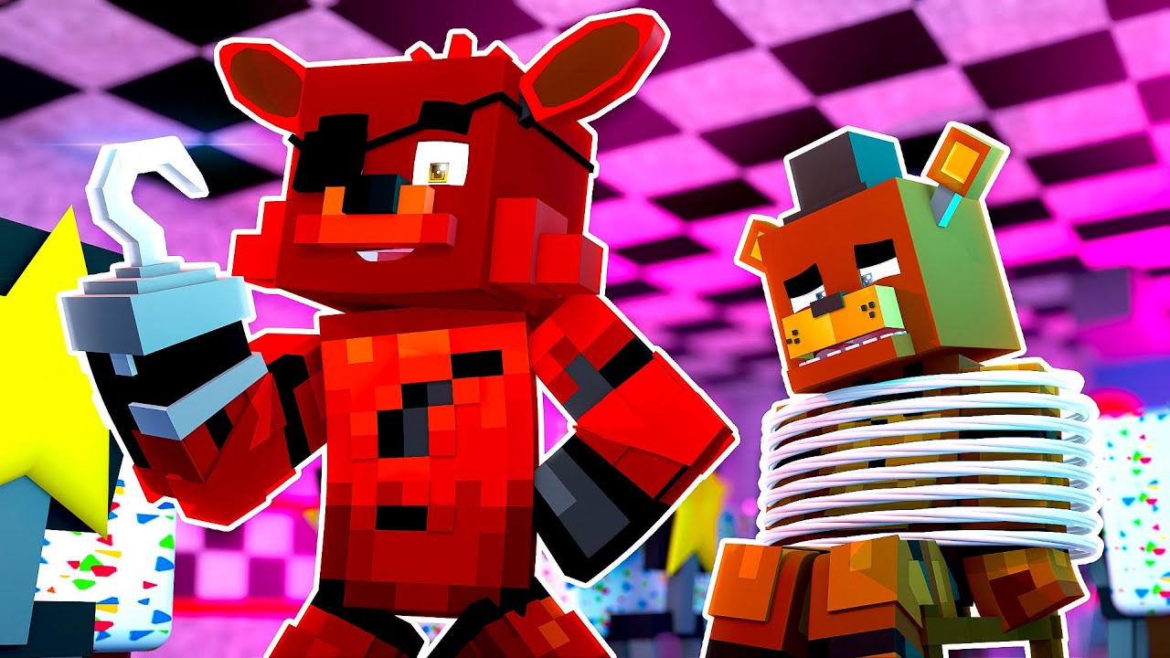 Freddy Fazbear vs Foxy | Minecraft Five Night's at Freddy's Roleplay