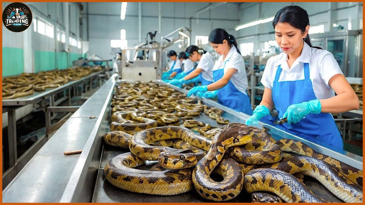 How Chinese Farmers Raise And Process Millions Of Snakes Into Wine - Snake Farm