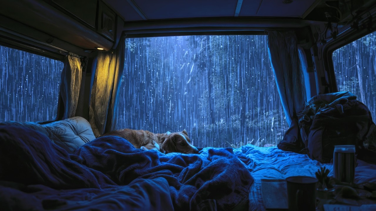 Sleep Fast Tonight with Cold Forest Rain & Car Window ASMR 🚗 Instant Deep Rest
