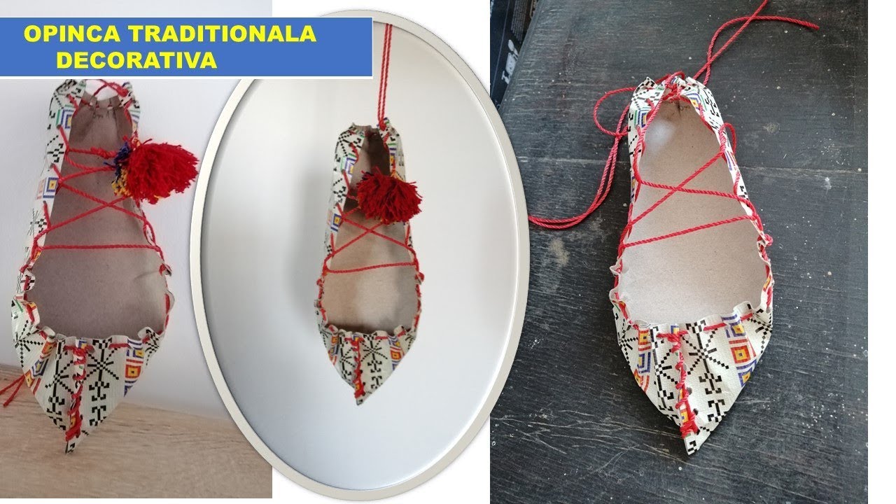 Opinca Traditionala decorativa 🇦🇩 Traditional decorative shoe- How is made?