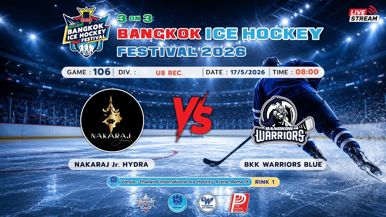 NAKARAJ Jr. HYDRA -vs- BANGKOK WARRIORS BLUE | 3ON3 BANGKOK FESTIVAL 2026 | U8 REC. | GAME-106