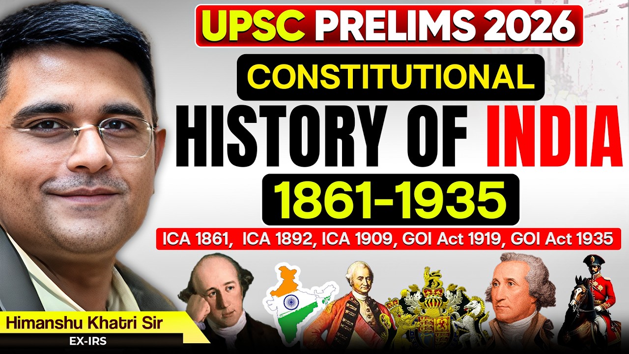 Constitutional History of India (1861 - 1935) in One Video | Himanshu Khatri Sir (Ex-IRS) | Sarrthi
