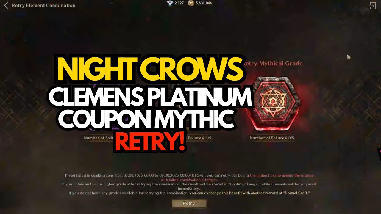 Night Crows Global | Opening Forest of Training Boxes + Clemens Platinum Coupon(Element)