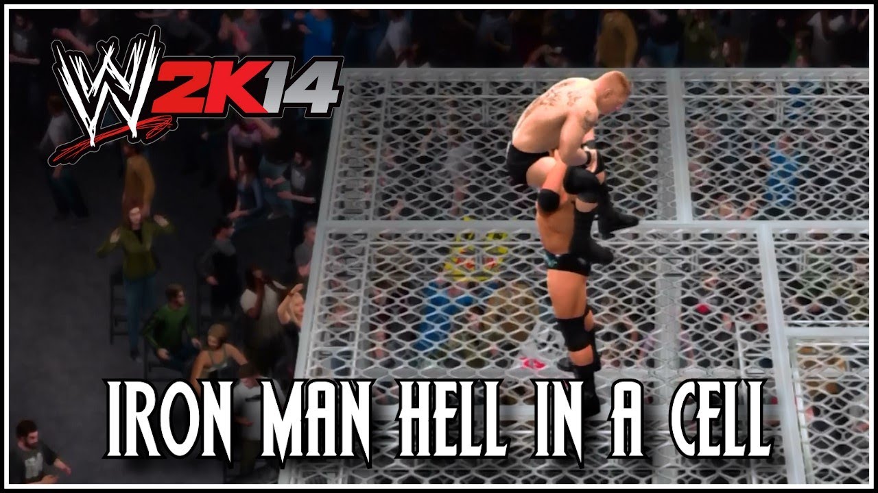 WWE 2K14 - EPIC Iron Man Hell In A Cell Match! Featuring Batista vs Brock Lesnar (Retro)