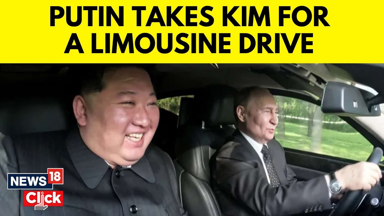 Putin And Kim Take Each Other For Spin In Aurus Limousine | Russia-North Korea Ties | News18 | N18G