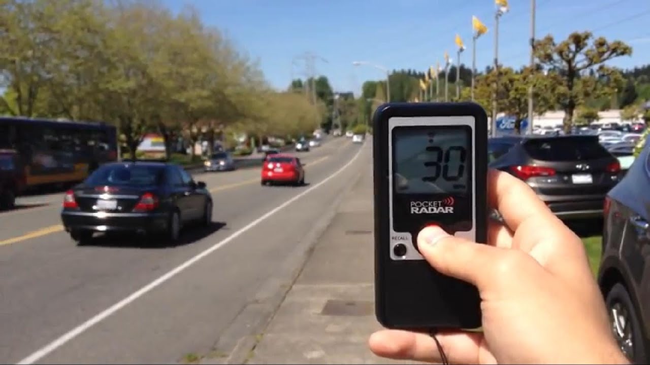Clocking traffic with a Pocket Radar