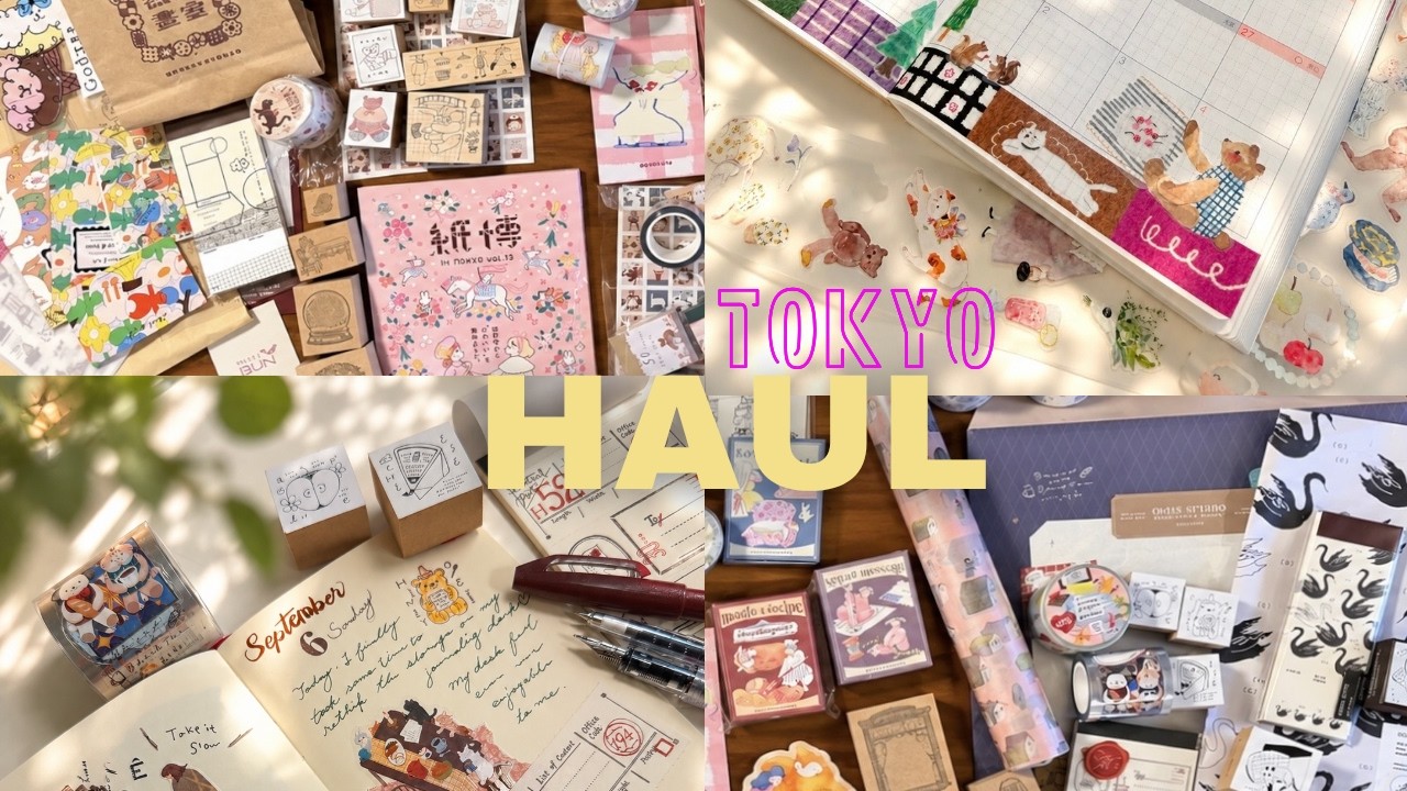 Stationery Haul from Japan 🇯🇵 | Cute Stickers, Stamps & Journaling Supplies