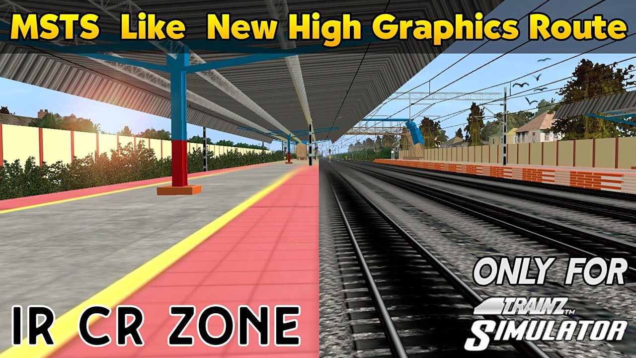 MSTS Like New High Graphics Route | IR CENTRAL RAILWAY ZONE | Trainz Simulator PC & Android