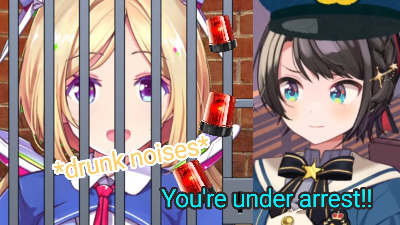 Alcohol loving Aki gets interrogated|Oozora Police 2|【Hololive/Eng sub】