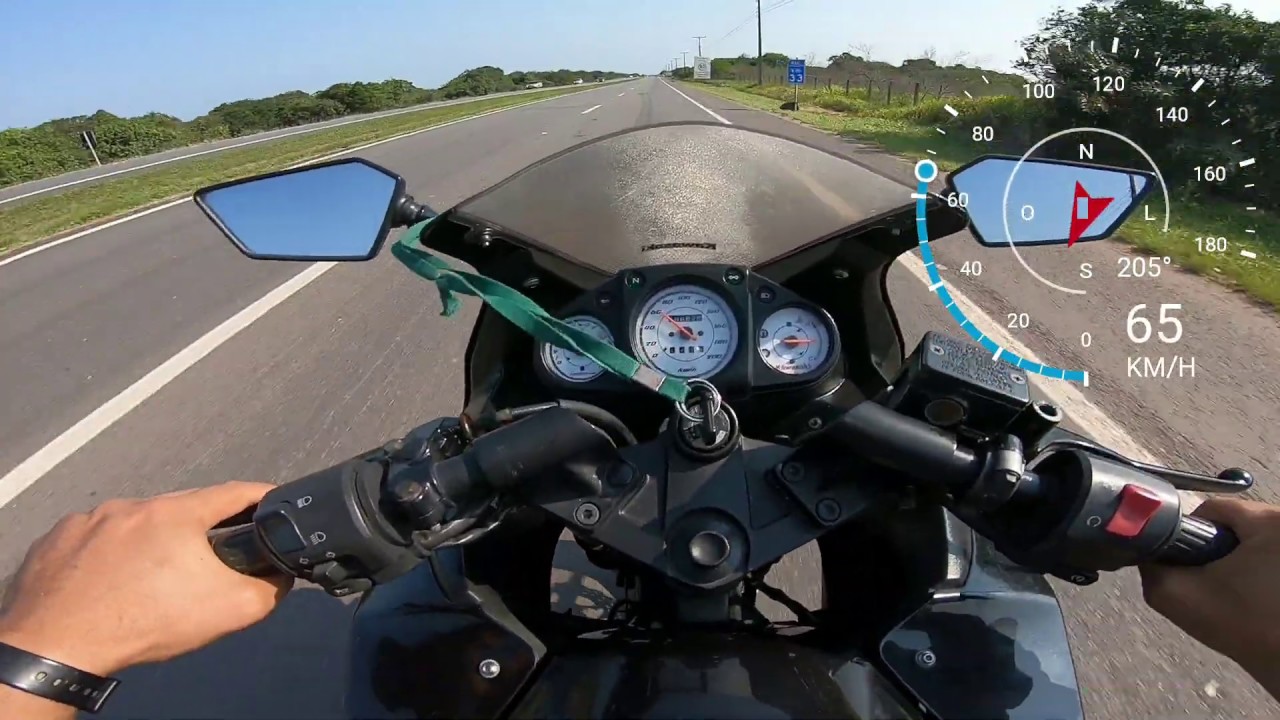 ACELERANDO DE LEVE A KAWASAKI NINJA 250R 2012