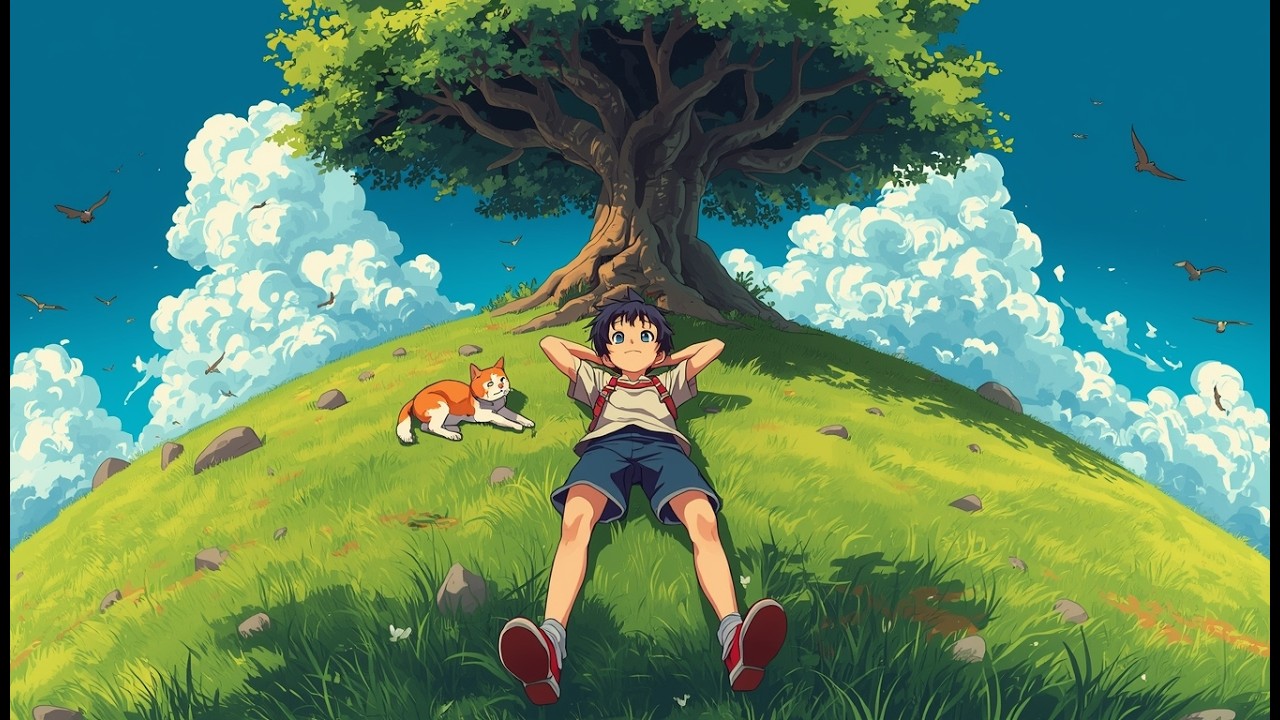 Wind in the Trees LoFi 🍀✨| Relaxing Beats & Soft Piano✨