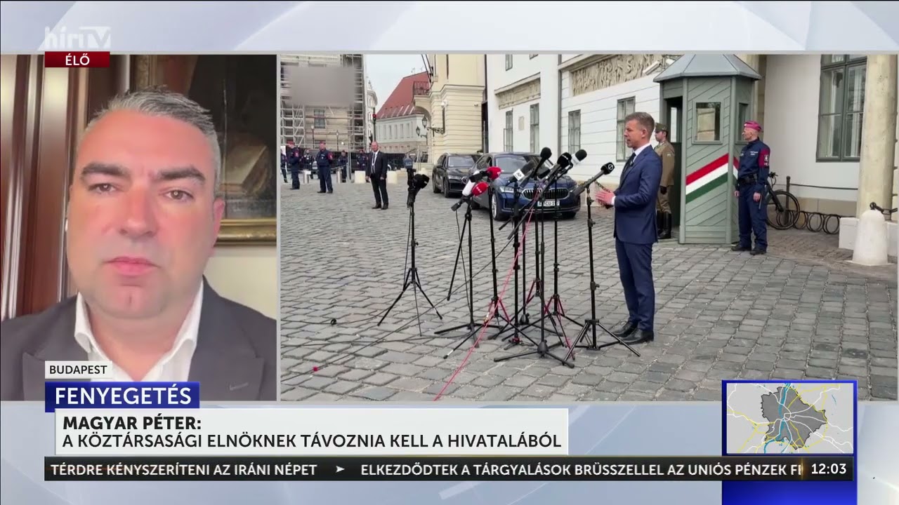 M&aacute;r hivatalba l&eacute;p&eacute;se előtt megs&eacute;rtette az alapt&ouml;rv&eacute;nyt Magyar P&eacute;ter - H&iacute;rTV