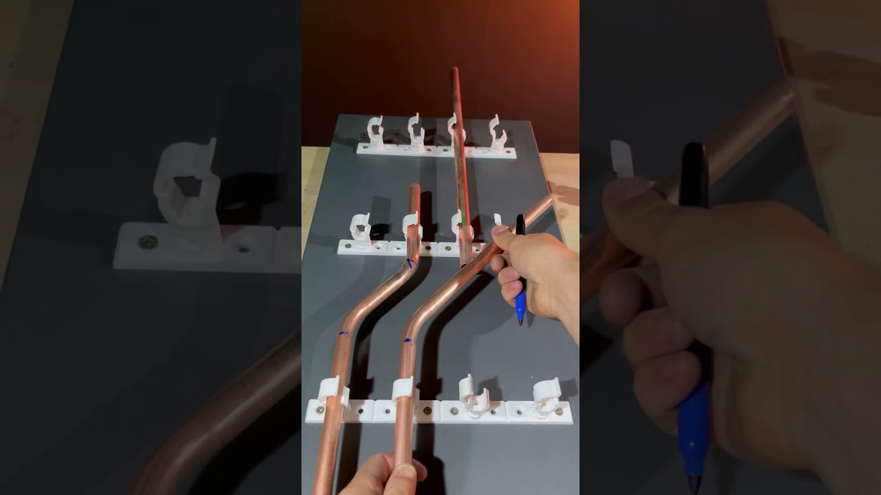 How to bend copper pipe! #plumbing #subscribe #diy #youtubeshorts