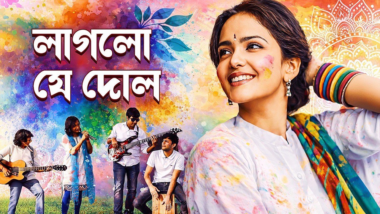 রঙ মাখানো ভালোবাসা - বসন্ত উৎসবে | Laglo Je Dol | হোলি হ্যায় রে | বসন্ত এল দ্বারে | Holi Special Gan