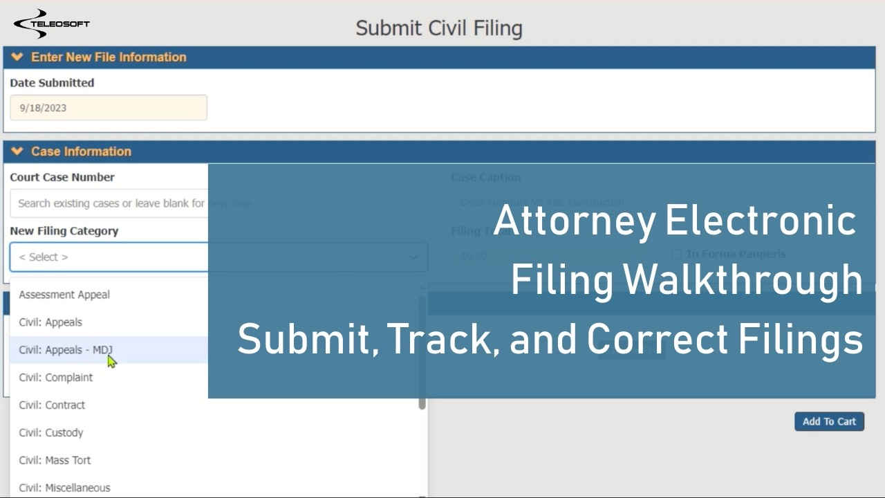 Attorney Electronic Filing Walkthrough: Submit, Track, and Correct Filings