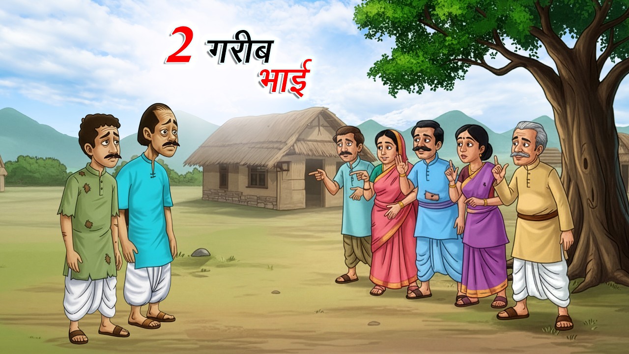 2 गरीब भाई | 2 GAREEB BHAI | HINDI KAHANI | CARTOON STORY | HINDI STORIES