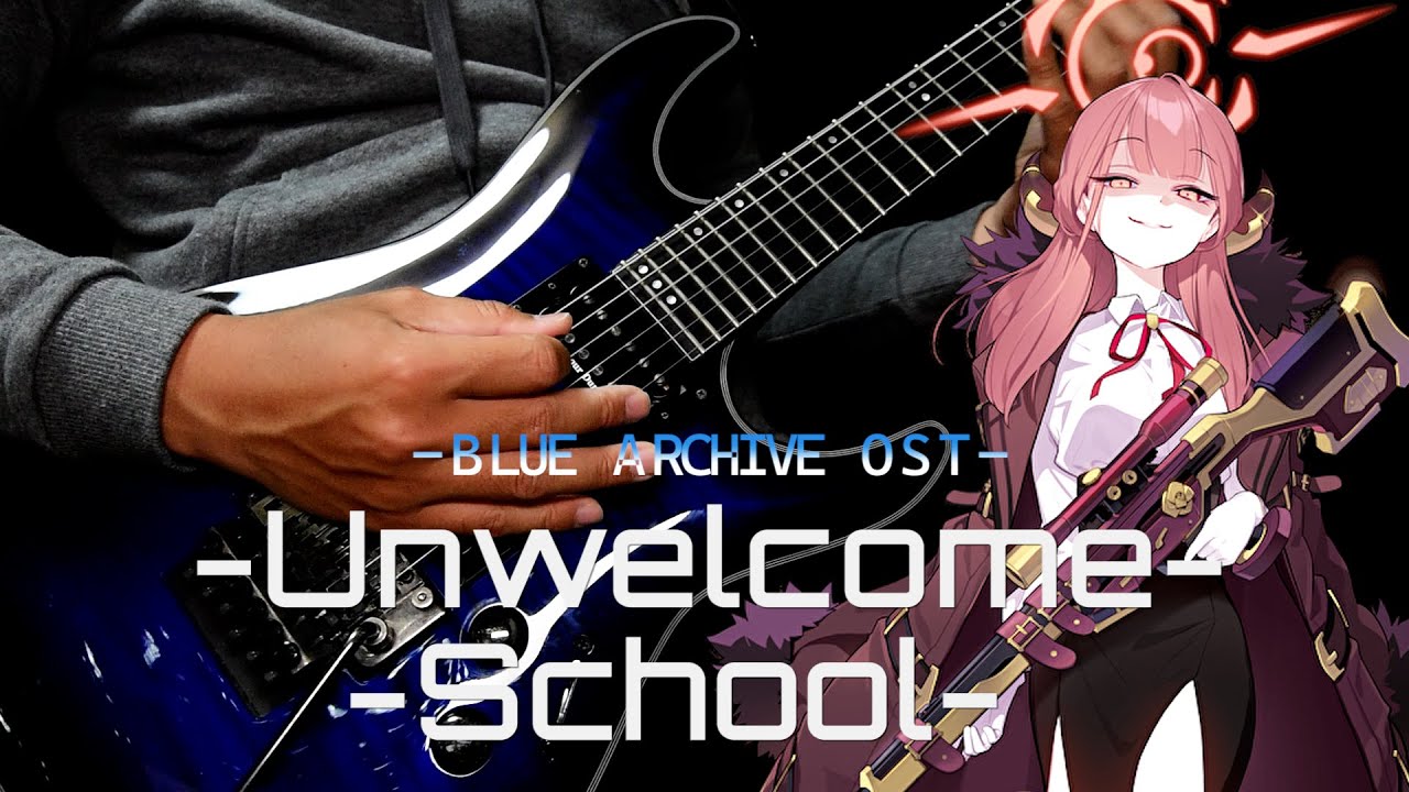 【ブルーアーカイブ】Blue Archive OST Unwelcome School Guitar Cover Metal Remix 弾いてみた