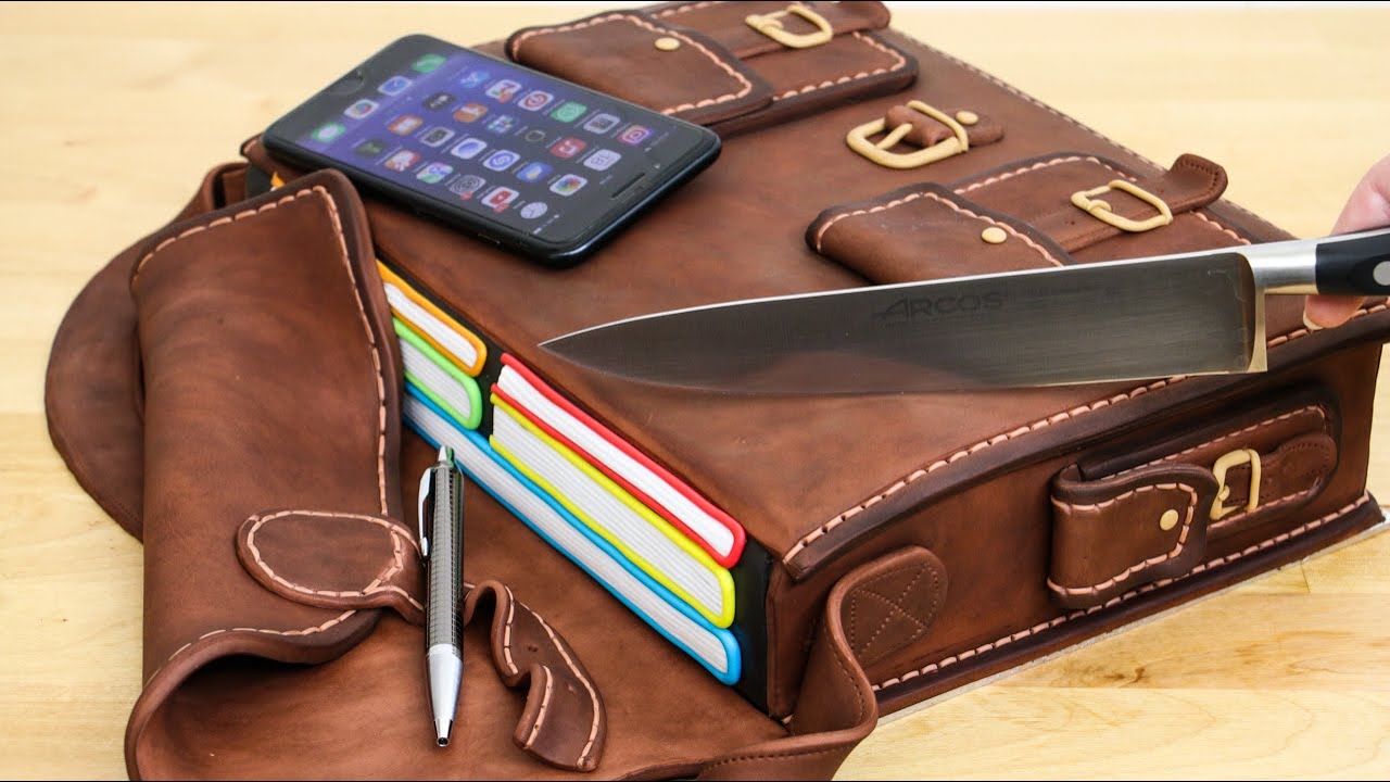 OFFICE BAG Chocolate CAKE | Realistic Cake Idea by Cakes StepbyStep