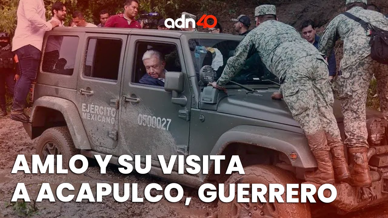 Así fue el viaje de AMLO rumbo a acapulco por la devastación del Huracán 