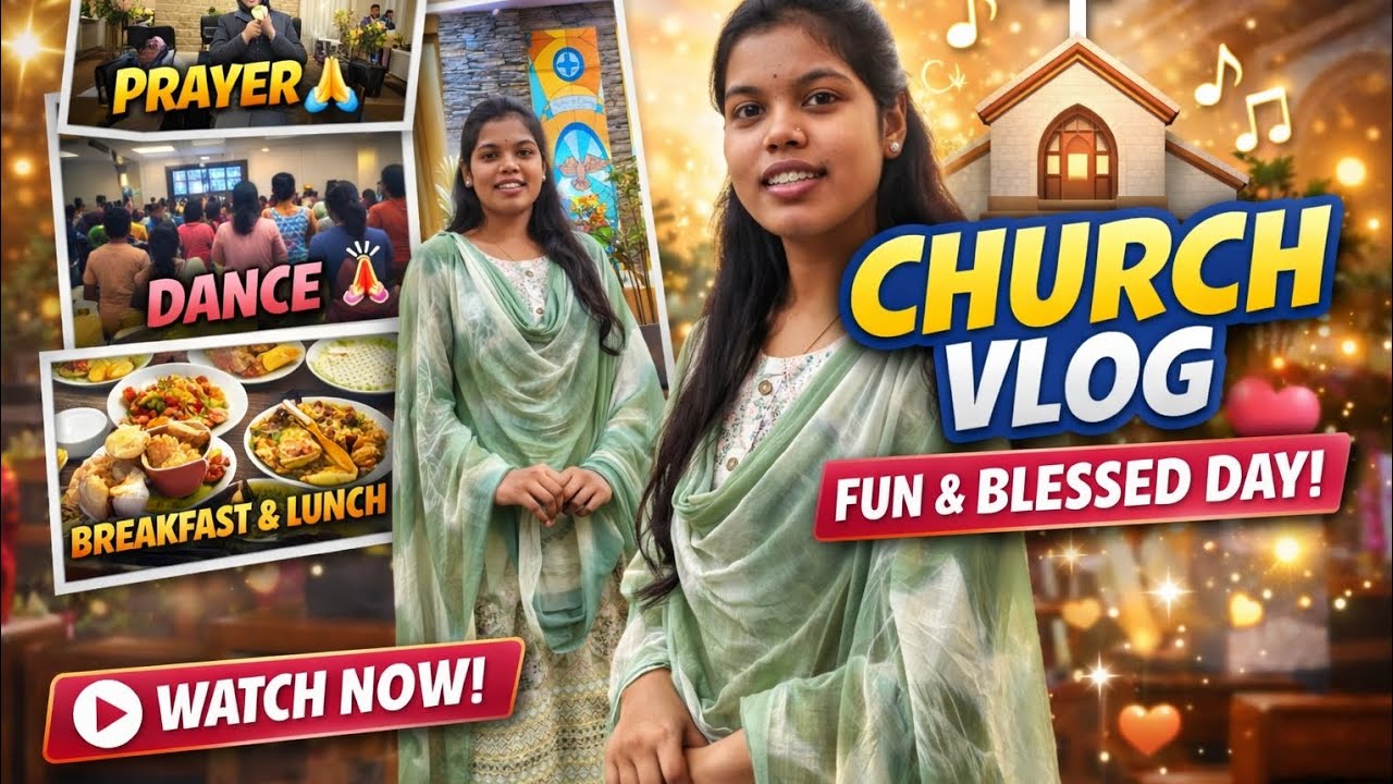 💒 Sunday Church Vlog Aaj ka din full ofjoyaurblessings ✨🤍#ChurchVlog#FaithOverFear#PraiseAndWorship 