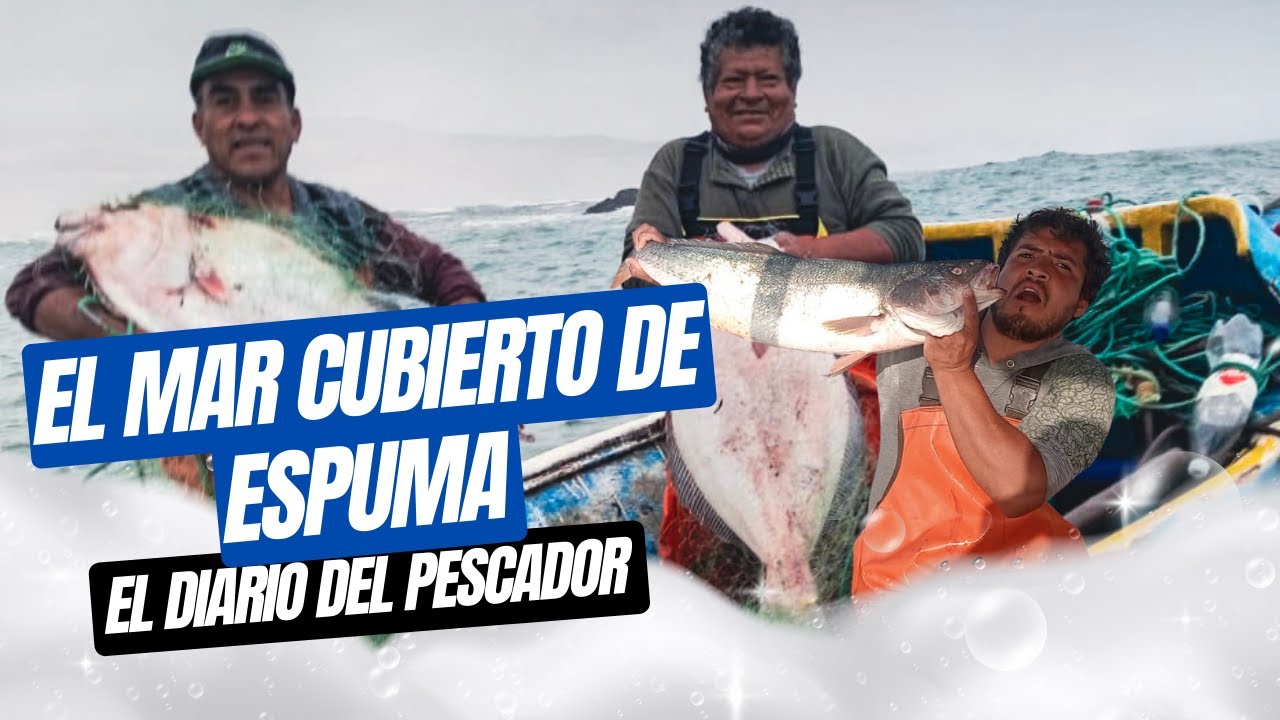EL MAR CUBIERTO DE ESPUMA | Jornada de pesca en condiciones inusuales